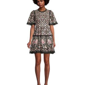 Needle & Thread - Rosie Floral Embroidered Mini Dress